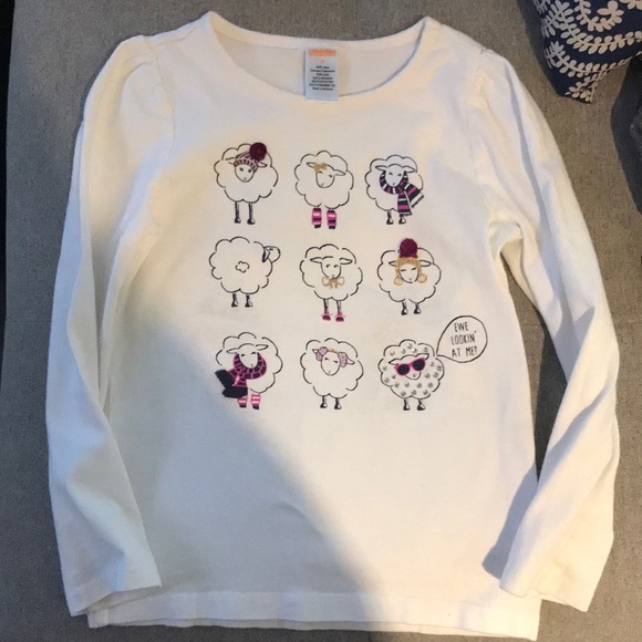 Gymboree white long sleeve shirt size 6 - Picture 2 of 4